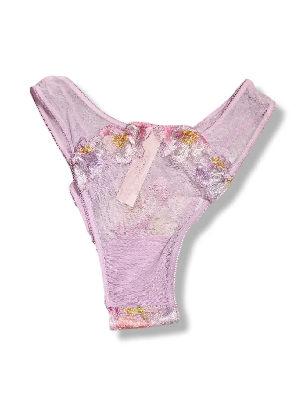 Victoria's Secret Light Pink Floral Lace Thong